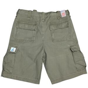 Wonderwall Men’s Cargo Shorts Vtg Utility Surf Y2K Green Size 33 NWT